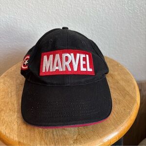Disney Employee Exclusive Marvel Captain America Black Hat with Shield Patch